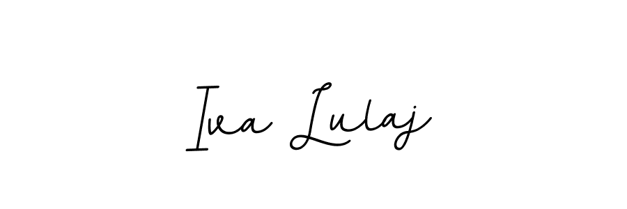 Use a signature maker to create a handwritten signature online. With this signature software, you can design (BallpointsItalic-DORy9) your own signature for name Iva Lulaj. Iva Lulaj signature style 11 images and pictures png