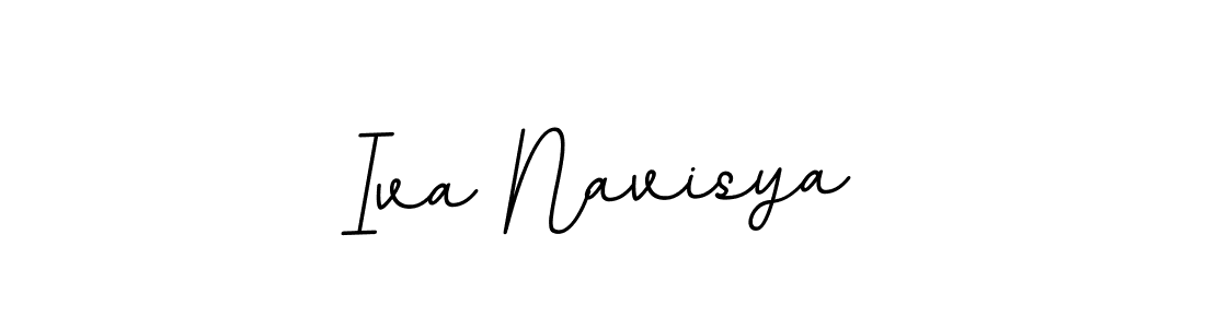 Iva Navisya stylish signature style. Best Handwritten Sign (BallpointsItalic-DORy9) for my name. Handwritten Signature Collection Ideas for my name Iva Navisya. Iva Navisya signature style 11 images and pictures png