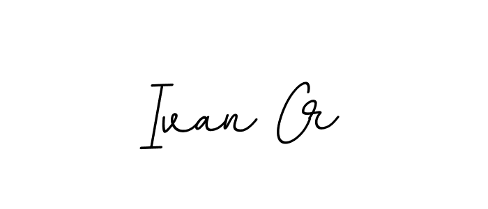 The best way (BallpointsItalic-DORy9) to make a short signature is to pick only two or three words in your name. The name Ivan Cr include a total of six letters. For converting this name. Ivan Cr signature style 11 images and pictures png