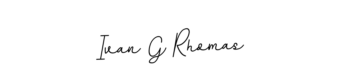 if you are searching for the best signature style for your name Ivan G Rhomas. so please give up your signature search. here we have designed multiple signature styles  using BallpointsItalic-DORy9. Ivan G Rhomas signature style 11 images and pictures png