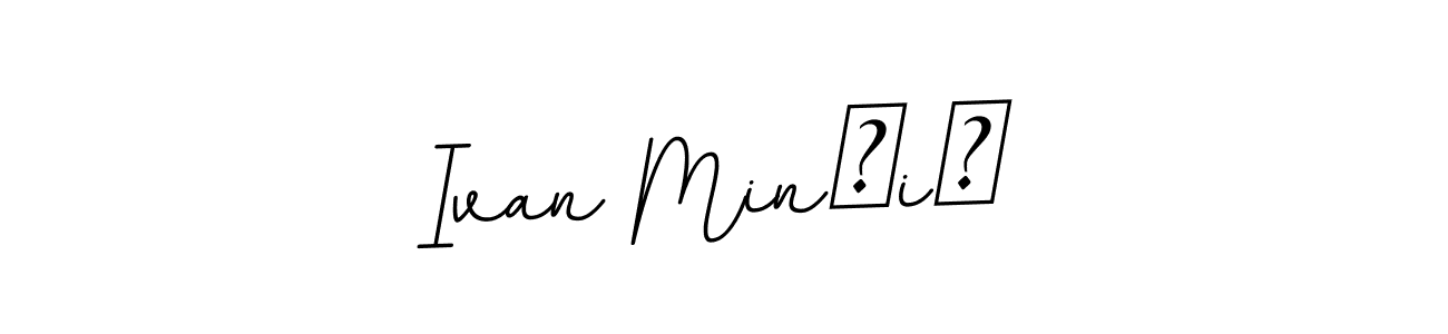 The best way (BallpointsItalic-DORy9) to make a short signature is to pick only two or three words in your name. The name Ivan Minčić include a total of six letters. For converting this name. Ivan Minčić signature style 11 images and pictures png