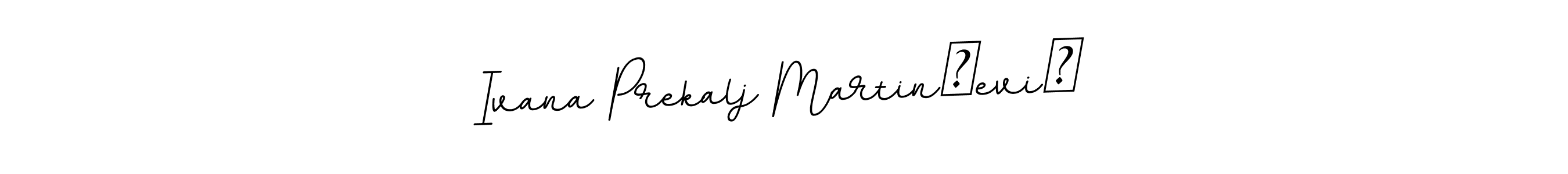 This is the best signature style for the Ivana Prekalj Martinčević name. Also you like these signature font (BallpointsItalic-DORy9). Mix name signature. Ivana Prekalj Martinčević signature style 11 images and pictures png