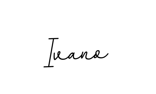 Create a beautiful signature design for name Ivano. With this signature (BallpointsItalic-DORy9) fonts, you can make a handwritten signature for free. Ivano signature style 11 images and pictures png