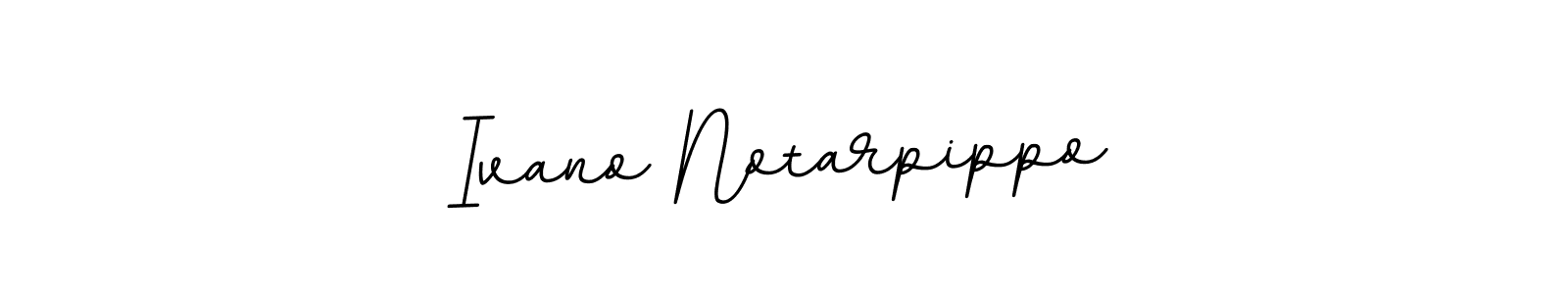 Create a beautiful signature design for name Ivano Notarpippo. With this signature (BallpointsItalic-DORy9) fonts, you can make a handwritten signature for free. Ivano Notarpippo signature style 11 images and pictures png