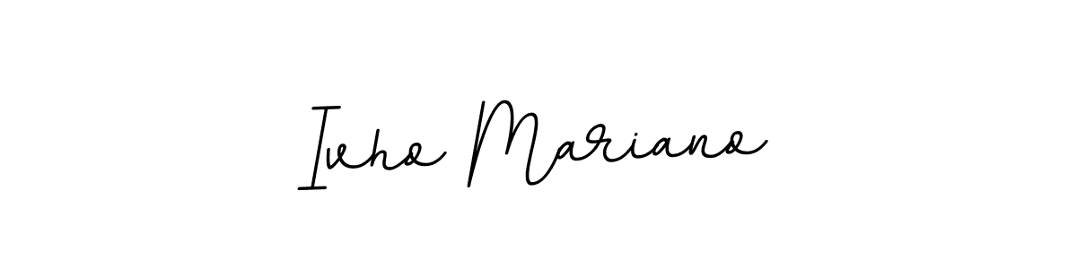 Similarly BallpointsItalic-DORy9 is the best handwritten signature design. Signature creator online .You can use it as an online autograph creator for name Ivho Mariano. Ivho Mariano signature style 11 images and pictures png