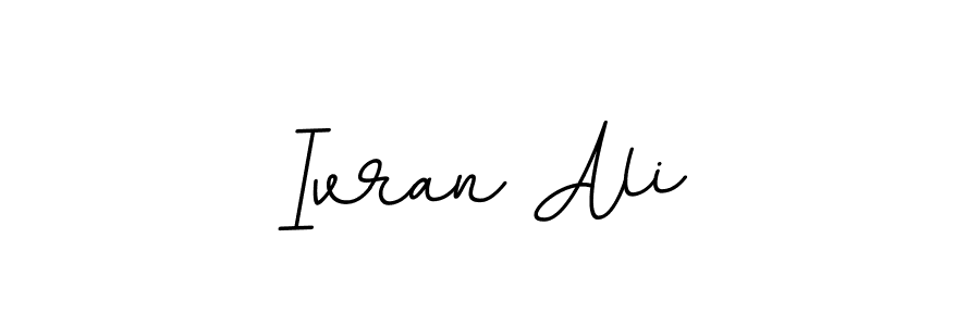 Use a signature maker to create a handwritten signature online. With this signature software, you can design (BallpointsItalic-DORy9) your own signature for name Ivran Ali. Ivran Ali signature style 11 images and pictures png