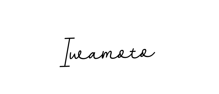 Create a beautiful signature design for name Iwamoto. With this signature (BallpointsItalic-DORy9) fonts, you can make a handwritten signature for free. Iwamoto signature style 11 images and pictures png