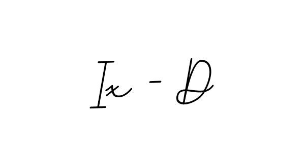 Use a signature maker to create a handwritten signature online. With this signature software, you can design (BallpointsItalic-DORy9) your own signature for name Ix - D. Ix - D signature style 11 images and pictures png