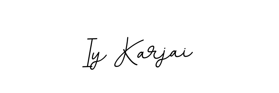 Iy Karjai stylish signature style. Best Handwritten Sign (BallpointsItalic-DORy9) for my name. Handwritten Signature Collection Ideas for my name Iy Karjai. Iy Karjai signature style 11 images and pictures png