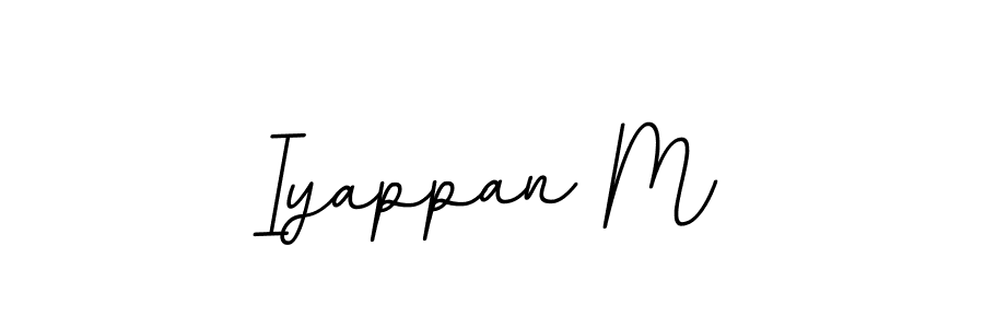 It looks lik you need a new signature style for name Iyappan M. Design unique handwritten (BallpointsItalic-DORy9) signature with our free signature maker in just a few clicks. Iyappan M signature style 11 images and pictures png