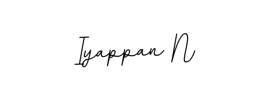 Iyappan N stylish signature style. Best Handwritten Sign (BallpointsItalic-DORy9) for my name. Handwritten Signature Collection Ideas for my name Iyappan N. Iyappan N signature style 11 images and pictures png