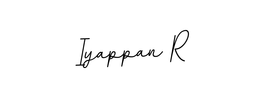 Make a beautiful signature design for name Iyappan R. With this signature (BallpointsItalic-DORy9) style, you can create a handwritten signature for free. Iyappan R signature style 11 images and pictures png