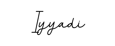 Create an unforgettable impression when signing with Iyyadi name styled in BallpointsItalic-DORy9 typography. 100% free online generator. Iyyadi signature style 11 images and pictures png