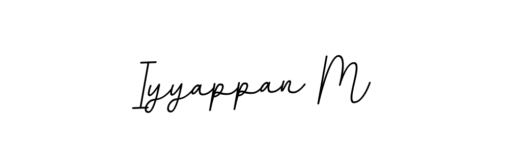 Create a beautiful signature design for name Iyyappan M. With this signature (BallpointsItalic-DORy9) fonts, you can make a handwritten signature for free. Iyyappan M signature style 11 images and pictures png