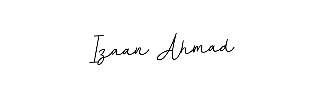 Make a beautiful signature design for name Izaan Ahmad. With this signature (BallpointsItalic-DORy9) style, you can create a handwritten signature for free. Izaan Ahmad signature style 11 images and pictures png
