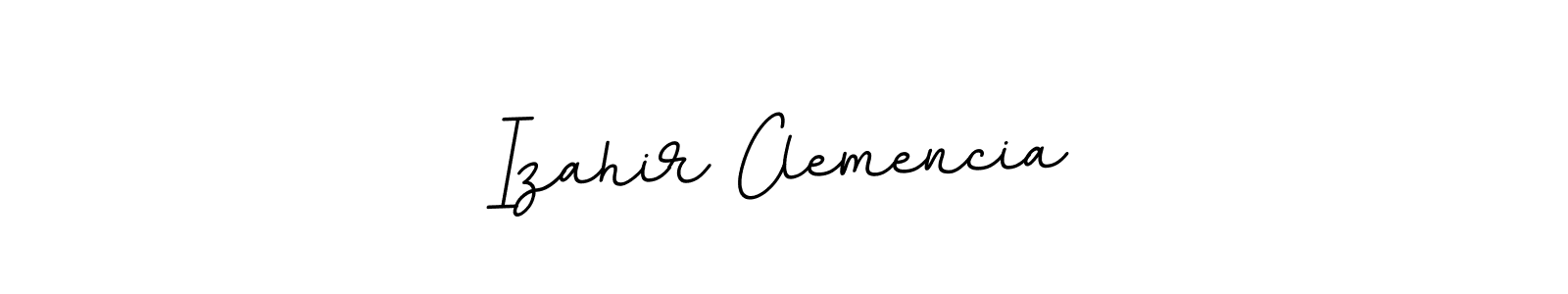 This is the best signature style for the Izahir Clemencia name. Also you like these signature font (BallpointsItalic-DORy9). Mix name signature. Izahir Clemencia signature style 11 images and pictures png