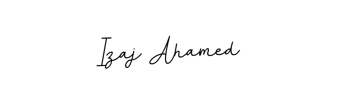 Use a signature maker to create a handwritten signature online. With this signature software, you can design (BallpointsItalic-DORy9) your own signature for name Izaj Ahamed. Izaj Ahamed signature style 11 images and pictures png