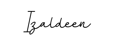 Upgrade your professional image with Izaldeen signature created with BallpointsItalic-DORy9 font. Fast, free, and watermark-free download. Izaldeen signature style 11 images and pictures png