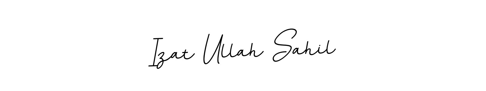 The best way (BallpointsItalic-DORy9) to make a short signature is to pick only two or three words in your name. The name Izat Ullah Sahil include a total of six letters. For converting this name. Izat Ullah Sahil signature style 11 images and pictures png
