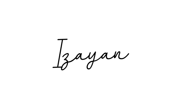 Use a signature maker to create a handwritten signature online. With this signature software, you can design (BallpointsItalic-DORy9) your own signature for name Izayan. Izayan signature style 11 images and pictures png