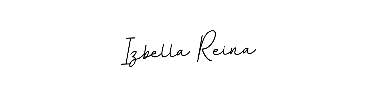 Design your own signature with our free online signature maker. With this signature software, you can create a handwritten (BallpointsItalic-DORy9) signature for name Izbella Reina. Izbella Reina signature style 11 images and pictures png