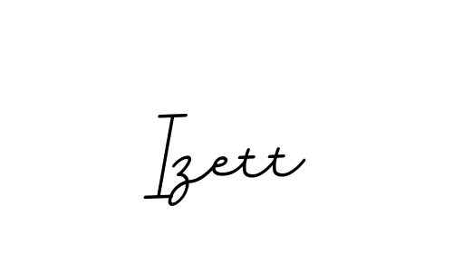 How to make Izett name signature. Use BallpointsItalic-DORy9 style for creating short signs online. This is the latest handwritten sign. Izett signature style 11 images and pictures png
