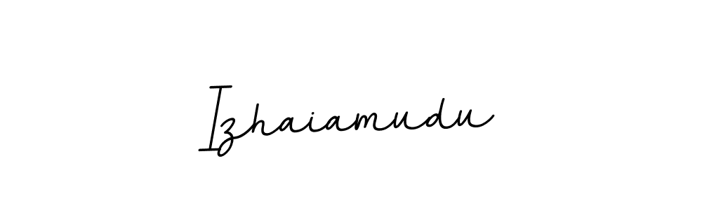 Make a beautiful signature design for name Izhaiamudu. With this signature (BallpointsItalic-DORy9) style, you can create a handwritten signature for free. Izhaiamudu signature style 11 images and pictures png