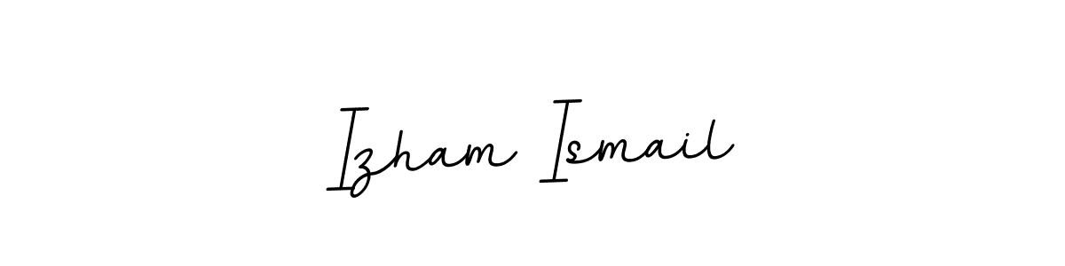 Make a beautiful signature design for name Izham Ismail. With this signature (BallpointsItalic-DORy9) style, you can create a handwritten signature for free. Izham Ismail signature style 11 images and pictures png