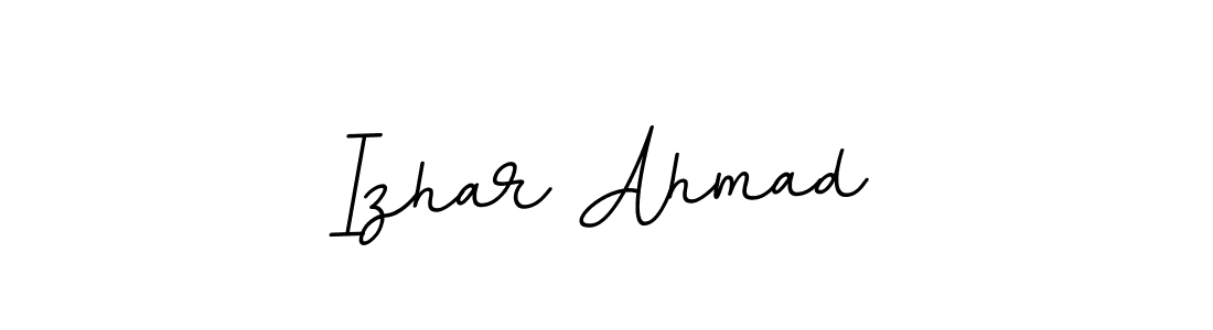 Use a signature maker to create a handwritten signature online. With this signature software, you can design (BallpointsItalic-DORy9) your own signature for name Izhar Ahmad. Izhar Ahmad signature style 11 images and pictures png