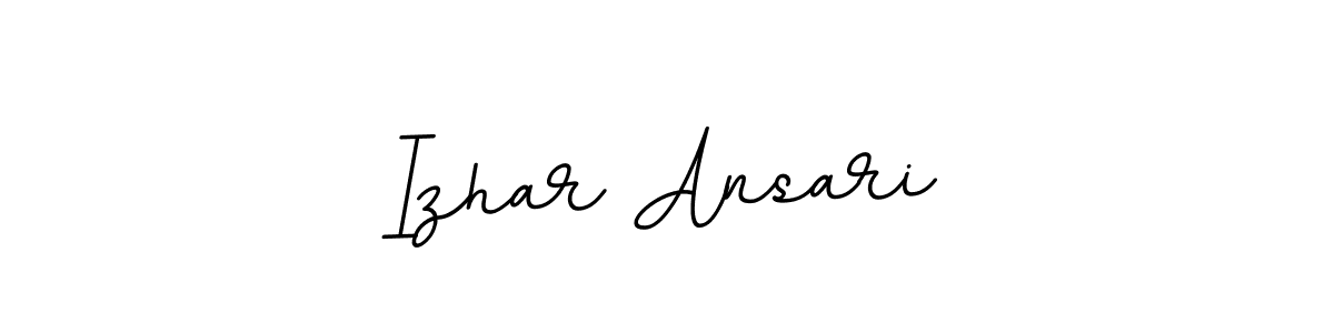 if you are searching for the best signature style for your name Izhar Ansari. so please give up your signature search. here we have designed multiple signature styles  using BallpointsItalic-DORy9. Izhar Ansari signature style 11 images and pictures png