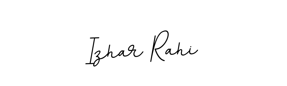 Use a signature maker to create a handwritten signature online. With this signature software, you can design (BallpointsItalic-DORy9) your own signature for name Izhar Rahi. Izhar Rahi signature style 11 images and pictures png