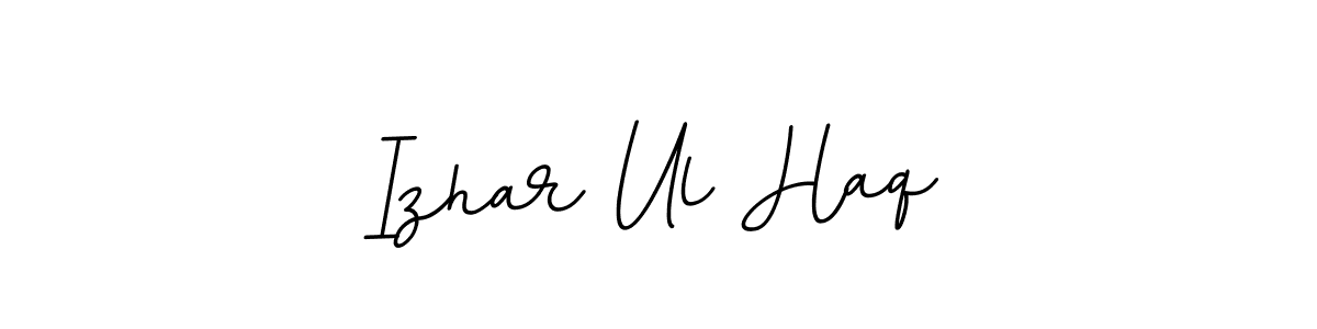 Create a beautiful signature design for name Izhar Ul Haq. With this signature (BallpointsItalic-DORy9) fonts, you can make a handwritten signature for free. Izhar Ul Haq signature style 11 images and pictures png