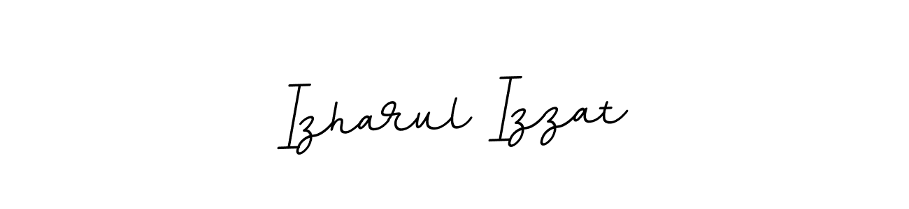 if you are searching for the best signature style for your name Izharul Izzat. so please give up your signature search. here we have designed multiple signature styles  using BallpointsItalic-DORy9. Izharul Izzat signature style 11 images and pictures png