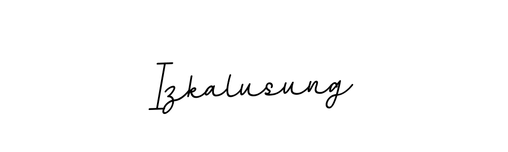 Create a beautiful signature design for name Izkalusung. With this signature (BallpointsItalic-DORy9) fonts, you can make a handwritten signature for free. Izkalusung signature style 11 images and pictures png