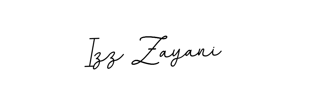 Make a beautiful signature design for name Izz Zayani. With this signature (BallpointsItalic-DORy9) style, you can create a handwritten signature for free. Izz Zayani signature style 11 images and pictures png