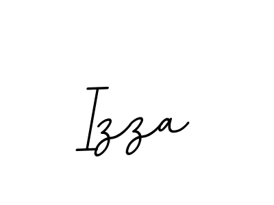 Izza stylish signature style. Best Handwritten Sign (BallpointsItalic-DORy9) for my name. Handwritten Signature Collection Ideas for my name Izza. Izza signature style 11 images and pictures png