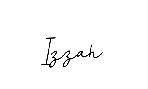 Create a beautiful signature design for name Izzah. With this signature (BallpointsItalic-DORy9) fonts, you can make a handwritten signature for free. Izzah signature style 11 images and pictures png