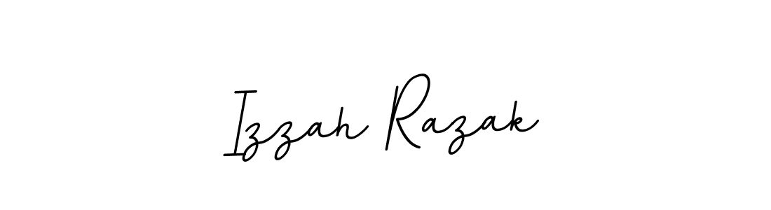 Use a signature maker to create a handwritten signature online. With this signature software, you can design (BallpointsItalic-DORy9) your own signature for name Izzah Razak. Izzah Razak signature style 11 images and pictures png