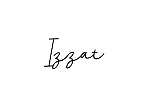 Create a beautiful signature design for name Izzat. With this signature (BallpointsItalic-DORy9) fonts, you can make a handwritten signature for free. Izzat signature style 11 images and pictures png