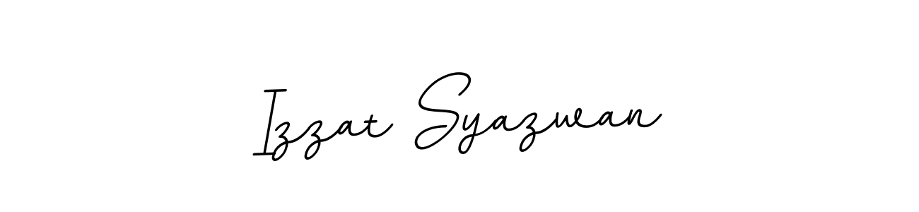 if you are searching for the best signature style for your name Izzat Syazwan. so please give up your signature search. here we have designed multiple signature styles  using BallpointsItalic-DORy9. Izzat Syazwan signature style 11 images and pictures png