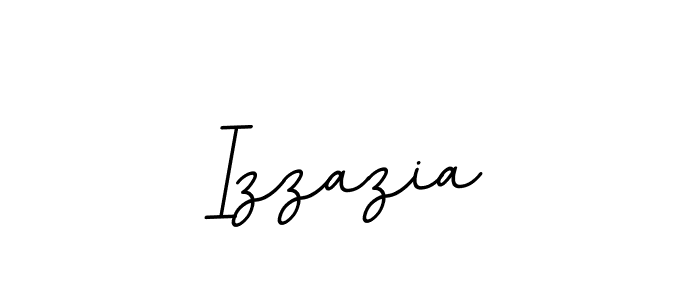 Create a beautiful signature design for name Izzazia. With this signature (BallpointsItalic-DORy9) fonts, you can make a handwritten signature for free. Izzazia signature style 11 images and pictures png