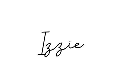 How to make Izzie name signature. Use BallpointsItalic-DORy9 style for creating short signs online. This is the latest handwritten sign. Izzie signature style 11 images and pictures png