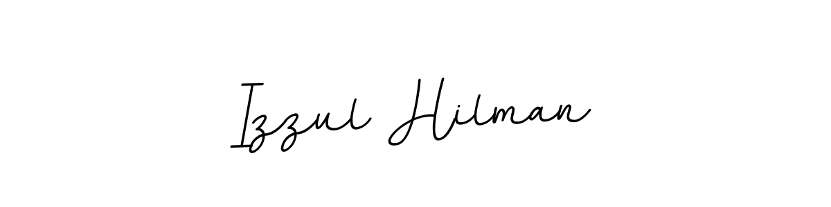 Also we have Izzul Hilman name is the best signature style. Create professional handwritten signature collection using BallpointsItalic-DORy9 autograph style. Izzul Hilman signature style 11 images and pictures png