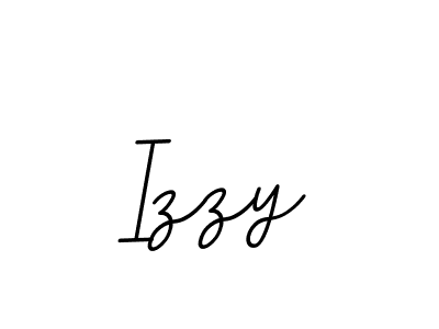 The best way (BallpointsItalic-DORy9) to make a short signature is to pick only two or three words in your name. The name Izzy include a total of six letters. For converting this name. Izzy signature style 11 images and pictures png