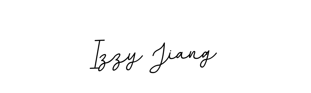 Make a beautiful signature design for name Izzy Jiang. With this signature (BallpointsItalic-DORy9) style, you can create a handwritten signature for free. Izzy Jiang signature style 11 images and pictures png