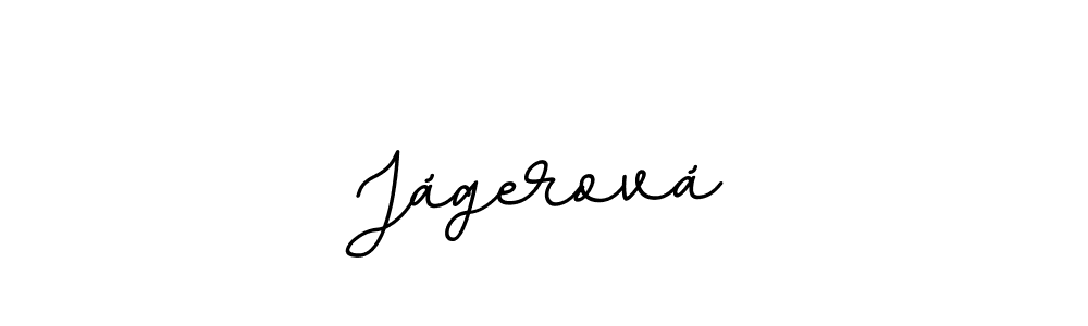 Jágerová stylish signature style. Best Handwritten Sign (BallpointsItalic-DORy9) for my name. Handwritten Signature Collection Ideas for my name Jágerová. Jágerová signature style 11 images and pictures png