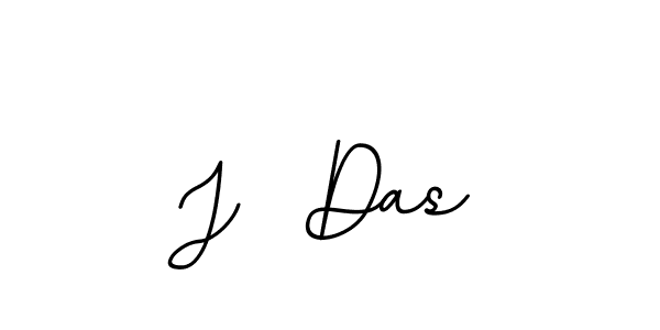 Create a beautiful signature design for name J  Das. With this signature (BallpointsItalic-DORy9) fonts, you can make a handwritten signature for free. J  Das signature style 11 images and pictures png