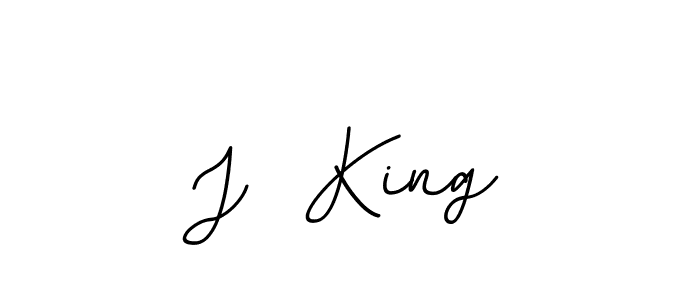 Use a signature maker to create a handwritten signature online. With this signature software, you can design (BallpointsItalic-DORy9) your own signature for name J  King. J  King signature style 11 images and pictures png