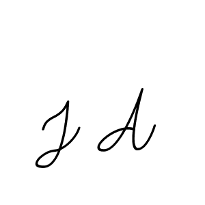 Design your own signature with our free online signature maker. With this signature software, you can create a handwritten (BallpointsItalic-DORy9) signature for name J A. J A signature style 11 images and pictures png