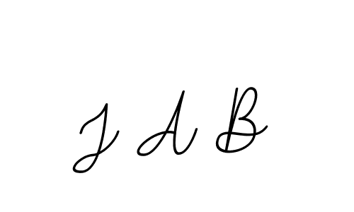 Create a beautiful signature design for name J A B. With this signature (BallpointsItalic-DORy9) fonts, you can make a handwritten signature for free. J A B signature style 11 images and pictures png